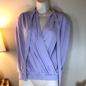 💜 Anthropologie 💜…Women’s Size Small…Lavender purple wrap sweater top!